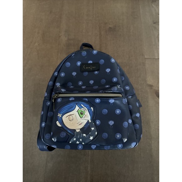 Coraline Blue Mini Backpack - Picture 1 of 4
